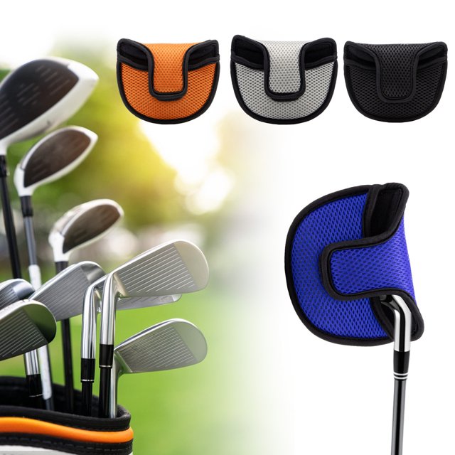 LJNYFDC Easy To Carry Golf Putter Cover Portable Mesh Head Cover Versatile Club Protector with Fastener for Most Golf Putters Golf Putter Headcover
