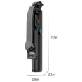 thumbnail image 4 of ​42" Aluminum Alloy Selfie Stick Tripod with Bluetooth Remote | Portable Phone Holder & 3-Color LED Fill Light for Android/iOS (Black 0.44lb)​, 4 of 9