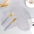 thumbnail image 4 of MVRLSH Kitchen Placemats Love Heart Placemats Valentines Day Table Decorations For Wedding Night Anniversary PVC Table Cup Mats 15 Inch, 4 of 9