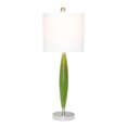 thumbnail image 2 of Lalia Home Stylus Table Lamp with White Fabric Shade&amp;#44; Green, 2 of 5