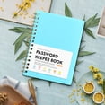 thumbnail image 2 of A6 Mini Password Book – Spiral Bound Pocket Notebook with Alphabetical Tabs (4.25x5.7in, Durable PP Cover), 2 of 6