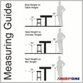 thumbnail image 3 of AmeriHome BS2318SET Modern 2 Tone Bar Stool - 2 Piece, 3 of 3
