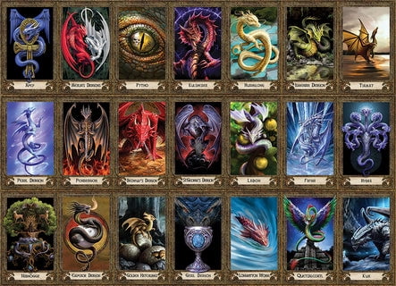 Cobble Hill 1000 Piece Puzzle  Dragon Oracle Sample Poster Included