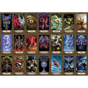 Cobble Hill 1000 Pièce Puzzle Dragon Oracle Exemple d'affiche inclus