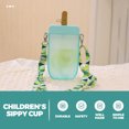 thumbnail image 3 of Miangastore Popsicle Shaped Water Bottle With Straw Leakproof Cup For Smoothies And Drinks And Portable Design For Boys, 3 of 9