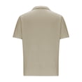 thumbnail image 4 of Besolor Mens Summer Short Sleeve Shirts Collared Button down Shirts Big and Tall Casual Solid Color Beach Shirts Tops, 4 of 6