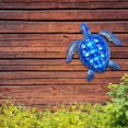 thumbnail image 3 of GUOOL Natural Metal Wall Decor Animal Ornament Turtle Decoration for Home Blue Bleu, 3 of 7