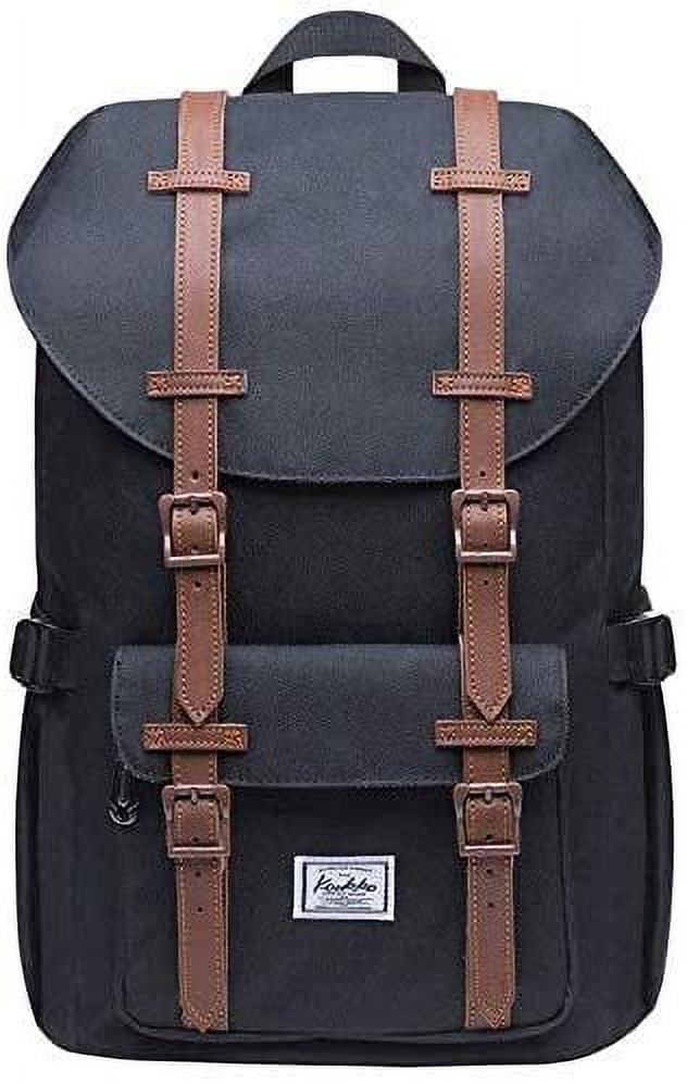 KAUKKO Laptop Outdoor Backpack, Traveling Rucksack Fits 15.6 Inch Laptop(5-7-Black)