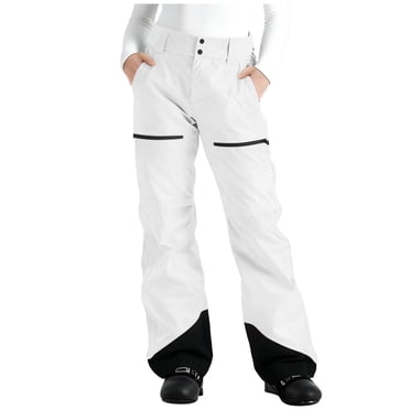 FRSASU Womens Ski Pants Insulated Snow Pants Waterproof Winter Outdoor Hiking Pants Fashion Snowboard Pants White L(L)