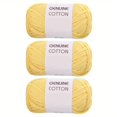 thumbnail image 1 of Unbranded Cotton-Nylon Blended Solid Color Yarn, 3 Skeins, 1 of 5