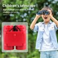 thumbnail image 2 of Telescope Kid Portable foldable High Resolution Strap Children Binocular Game Kids Outdoor Travel 2.5x Magnification Binoculars Toy Aids Red, 2 of 7