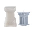 thumbnail image 1 of 3D Candle Silicone Mold Roman Column Shape  Ancient Greek Pillar Candle Mold  Diy Candle Plaster Soap Craft Making Tool, 1 of 5