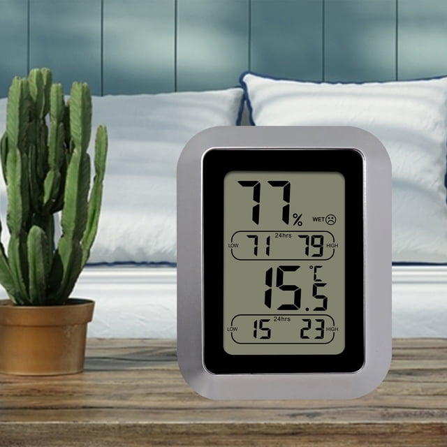 SuoKom Home Hydrothermograph, Digital Temperature and Humidity Monitor, Indoor Hygrometer Sensor, Hygrometer, Baby Room Hygrometer