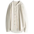 thumbnail image 1 of Chemise à Manches Longues en Lin Mélangé pour Hommes, Mode Vacances - Polyester (M-XXXXXL), 1 of 8