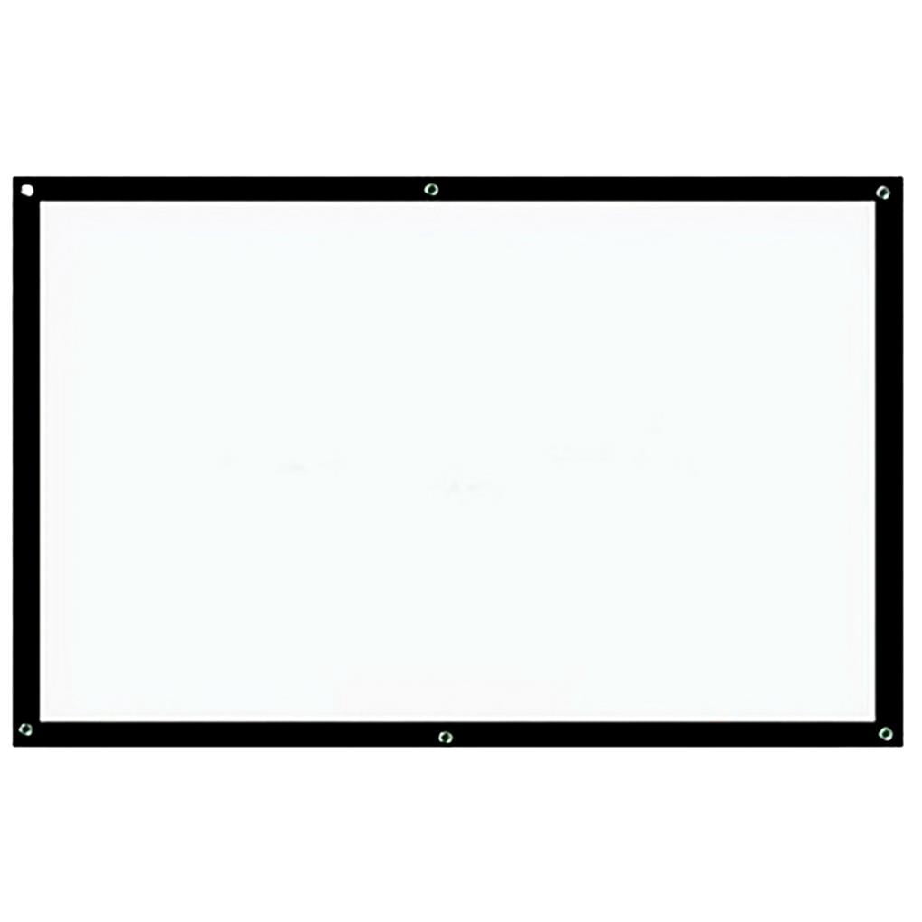 yingyy Projector Screen 16:9 HD Foldable Anti-Crease Portable Projection Movies Screen for Home Theater No.3