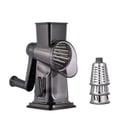 thumbnail image 2 of Vacemry Multifunctional Vegetable Cutter, Hand Crank Roller with 3 Stainless Steel Blades for Slicing Chopping Grating, Efficient Kitchen Gadget for Home Cooking Meal Prep Restaurant Use, 2 of 6