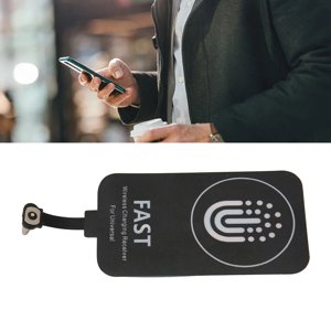 Patch de recharge sans fil, Ultra Mince 10W Suction magnétique 2000mA 5V Récepteur de rechargeur sans fil pour téléphone mobile