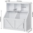 thumbnail image 2 of Kids Toy Storage Organizer and Bookshelf, Toddler Toy Cabinet with Shelves and Bins, Multifunctional Bookcase and Toy Organizer for Playroom, Bedroom, Nursery, School & Kindergarten, 2 of 7