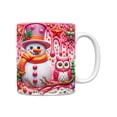 thumbnail image 1 of TIMIFIS Mug Lettering Christmas Mug Inflated Snowman Mug, Santa Mug Press Puffy 15oz 11oz Coffe Kitchen Appliances, 1 of 5