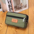 thumbnail image 3 of Multi Layer Men Phone Pouch Waist Bag Fanny Pack Canvas Purse (Camel 2), 3 of 6