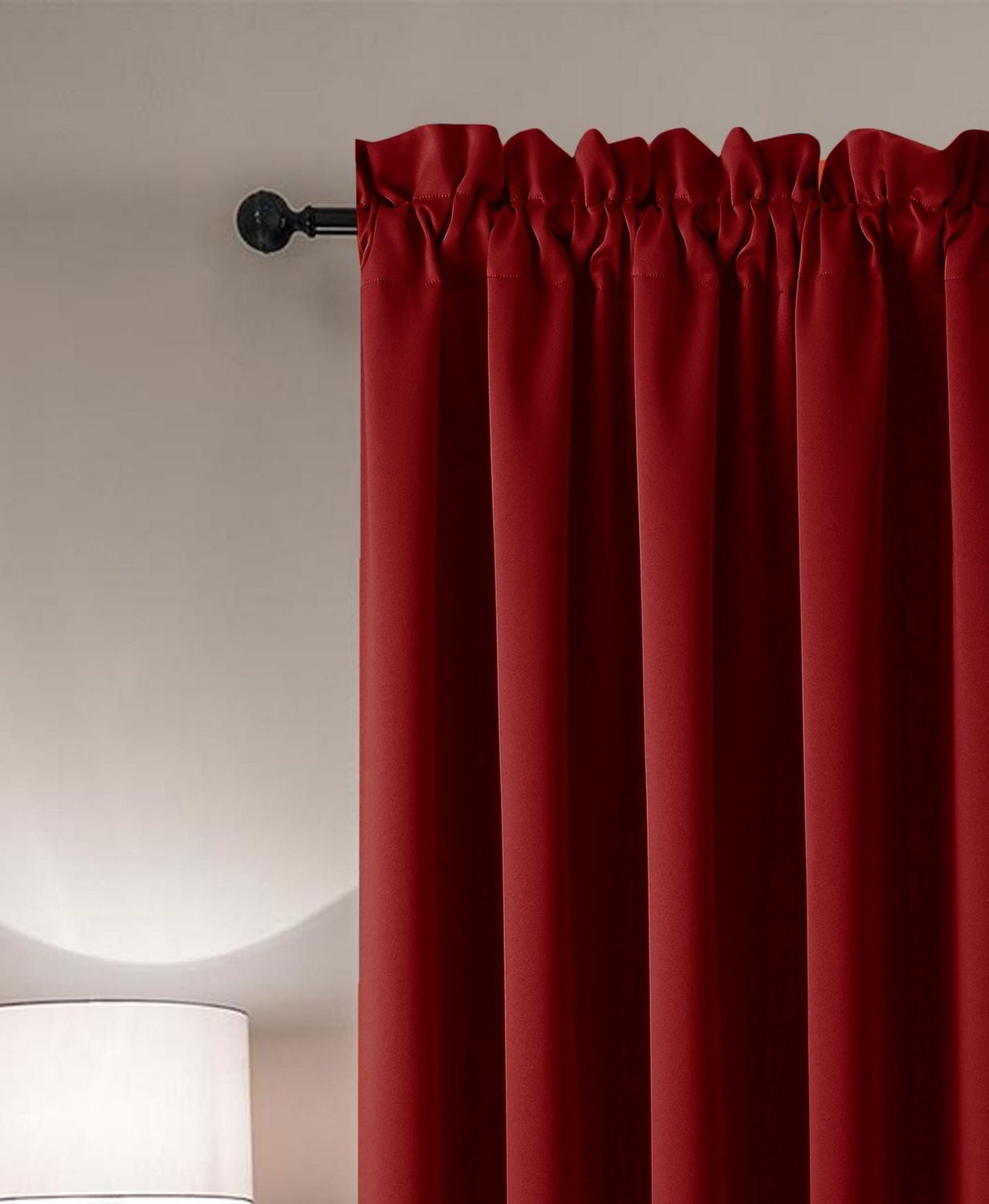 Swift Home 1 Piece Room Darkening Rod Pocket Curtains