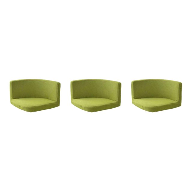kurtrusly Trilateral Chair Covers Wide Application And Strong Elastic Chair Protection Made Easy Polyester Cover Chairs Decoration Fruit green 3Set