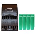 thumbnail image 1 of Kodak AA / AAA Smart Charger + 8 AA NiMH Batteries (2700 mAh), 1 of 1