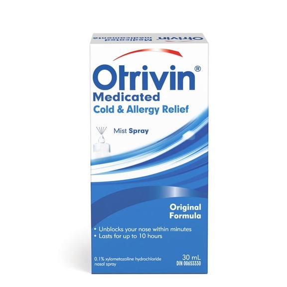 Otrivin Medicated Cold & Allergy Relief Nasal Decongestant