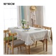 thumbnail image 3 of Baohd Durable And Easy To Wash Tablecloth With Vintage Style Rectangular Table Tablecloth Cotton Dining Tablecloth Table Cover linen 90*90CM 1Set, 3 of 6