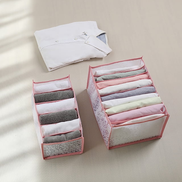 Birdeem Foldable Printed Mesh Underwear Shirt Leggings Jeans Drawer Storage Box