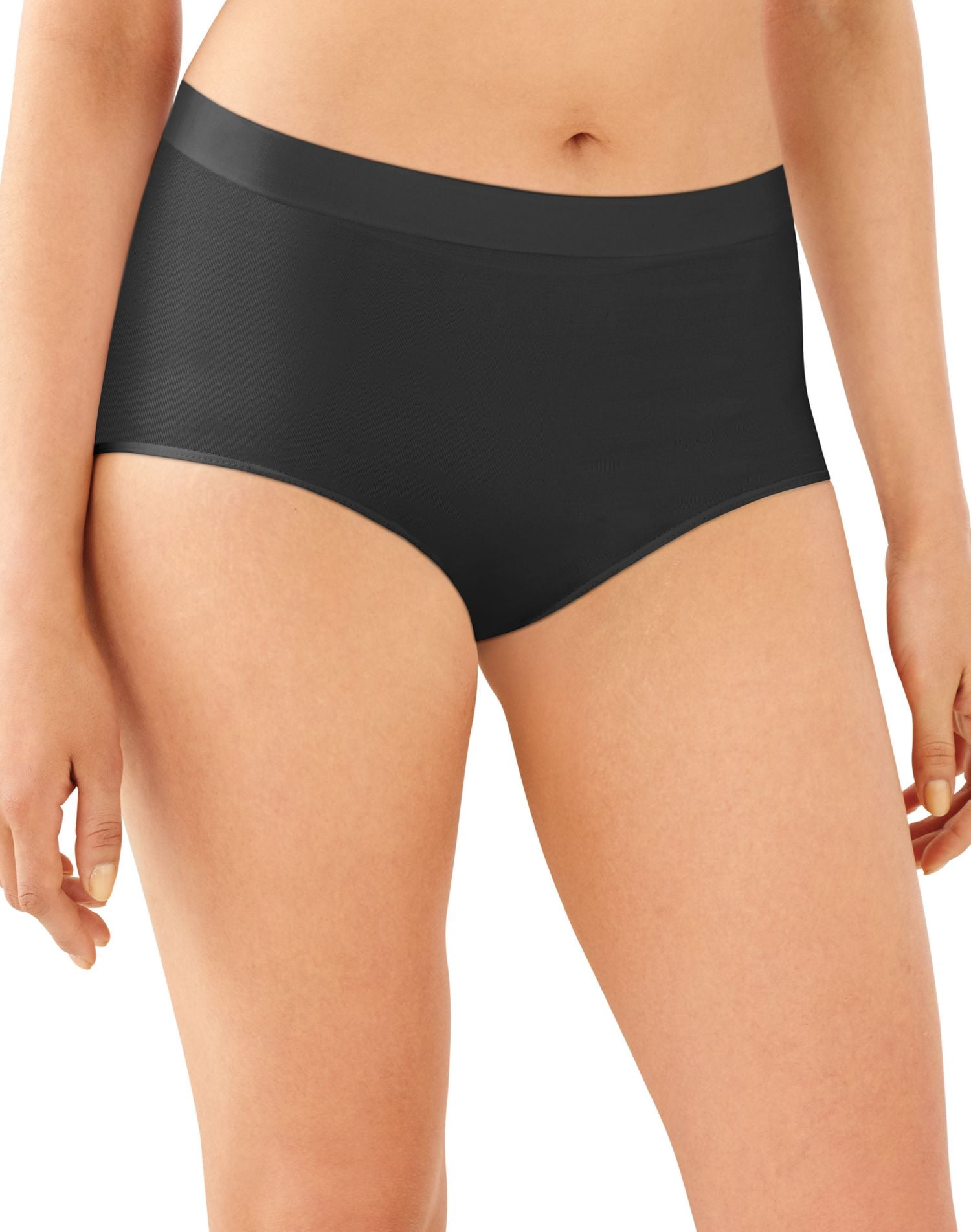 Bali Womens One Smooth U All Around Smoothing Brief, 8, Black