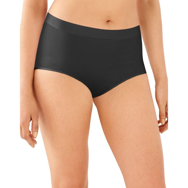 Bali Womens One Smooth U All Around Smoothing Brief, 8, Black