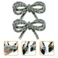 thumbnail image 3 of 1 Pair Wedding Rhinestone Shoe Clip Crystal Bow Shoe Buckle for Wedding Prom Banquet, 3 of 7