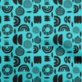 thumbnail image 1 of oneOone Tissu Georgette Viscose Bleu Turquoise Abstrait pour Robe Tissu Imprimé au Mètre 42 Pouces de Large, 1 of 4