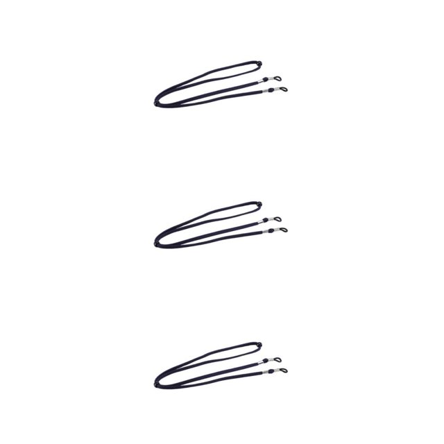 Transemion Eyeglass Strap Non- for Slip Stretchy Universal Rope Eyewear Sports Retainer Dark Blue 26.77 Inch 3Set