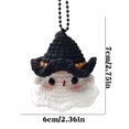 thumbnail image 3 of Birdeem Little Ghost Hand-Woven Cute Keychain Bag Car Pendant Hanging Gift, 3 of 5