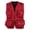 Red, variant on Mens Vest Jacket Mens Gilet Waistcoat Multi Pocket Fishing Hunting Hiking Vest Waistcoat Jacket