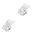 thumbnail image 4 of braveheart USB Wireless 18 Keys Keyboard Professional Number Keyboards Battery Powered for Laptop Accounting Computer Desktop White 2Set, 4 of 6