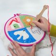 thumbnail image 4 of Round Embroidery Hoop, Round Embroidery Frame Dual Sided Cross Stitch Hoop with Secure Clamp Design for Craft Ergonomic Tabletop Embroidery Holder for Embroidery Quilting, 4 of 7