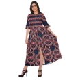 thumbnail image 1 of Moomaya Kurta Imprimée Tenue d'Été Kurti pour Dames Tunique à Fente avant Hauts pour Femmes, 1 of 5