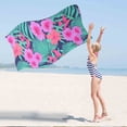 thumbnail image 4 of Sentmoon Microfiber Beach Towel Super Lightweight Colorful Bath Towel Sandproof Beach Blanket Multi-Purpose Towel For Travel Swimming Pool 28x60 Inch Deals of The Day, 4 of 5