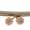 thumbnail image 4 of simhoa 24.5cm Metal Arch Frame Kiss Clasp Lock Bead Head for DIY Handbag Purse Coin Bag Light Grey, 4 of 8