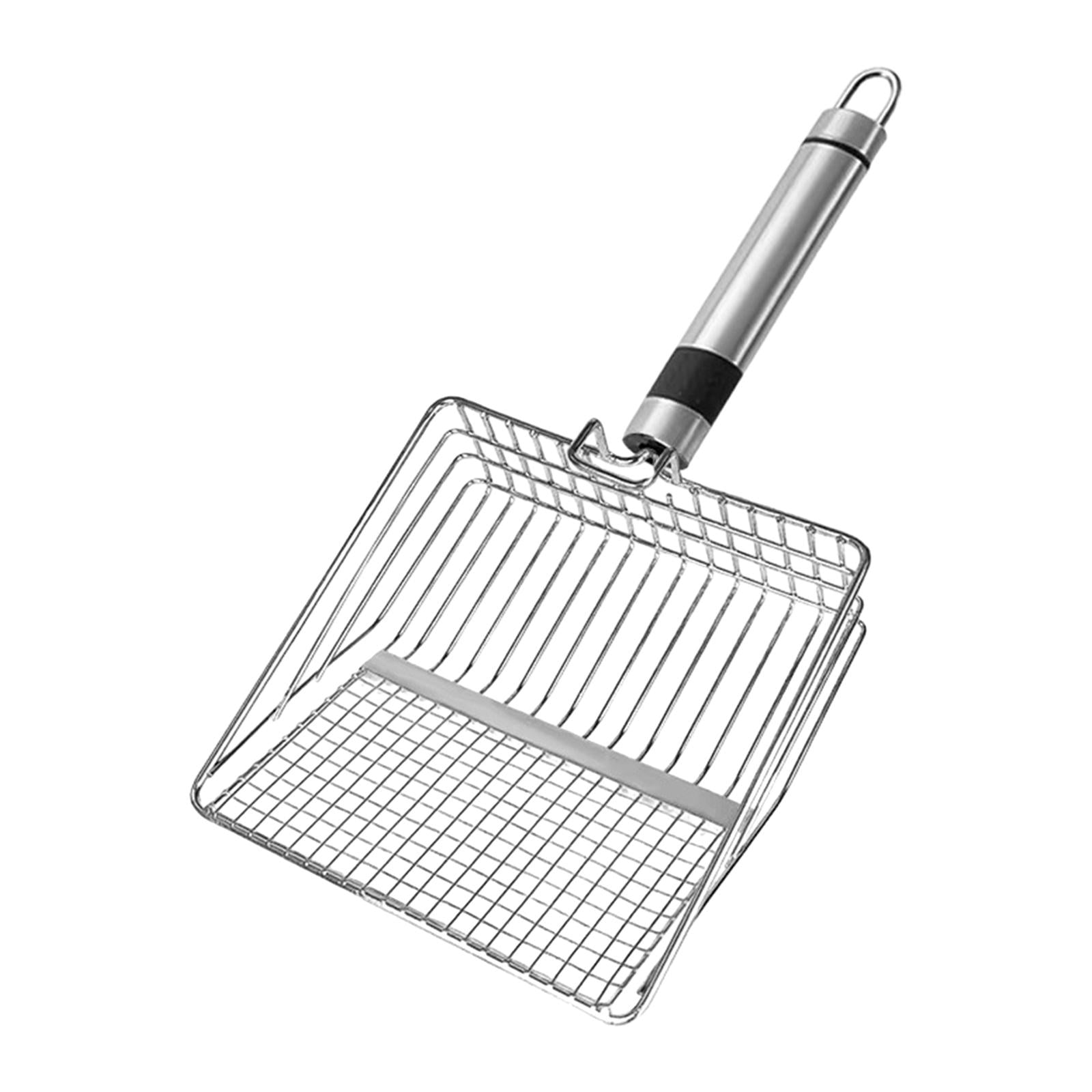 Cat Litter Nonstick Metal Litter er for Bunny Pets Supplies Puppy Argent