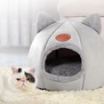 thumbnail image 4 of EGNMCR Pussy Bed For Keeping Warm In Winter Pet Home Bed Large Pussy Bed Fully Enclosed Puss Bed Warm And Soundproof Soothes The Nerves And Helps Pussy Sleep Cat bed, 4 of 6