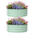 thumbnail image 1 of AKDSteel 2 - Pack Round Galvanized Raised Garden Bed - 2FT/3FT/4FT Sizes - Outdoor Flower & Vegetable Bed - Heavy - Duty & Open - Bottom Design, 1 of 9