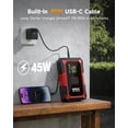thumbnail image 4 of GOOLOO A5 Jump Starter with Air Compressor, 4000A Car Battery Jump Starter (All Gas/10.0L Diesel) with 160PSI Tire Inflator Auto-Off, 45W PD Fast Charging, 12V Jump Box Car Jumper Starter Portable, 4 of 9