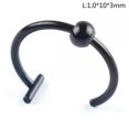 thumbnail image 1 of CHUANK Women Lips Rings Nose Ring Piercing Clip mouth Ring Fake Piercing BodyA7NA WY4-Gold 1.0*8mm, 1 of 9