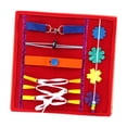 thumbnail image 2 of Siruishop Activity Board Accessory Part Cooperation Sensory Board Parts Boys Preschool red, 2 of 8