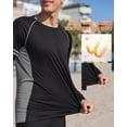 thumbnail image 4 of Charmo Mens Long Sleeve Swim Shirts Sun Protection UPF 50+ Rashguard Athletic Workout Hiking Swimwear Tops, 4 of 9