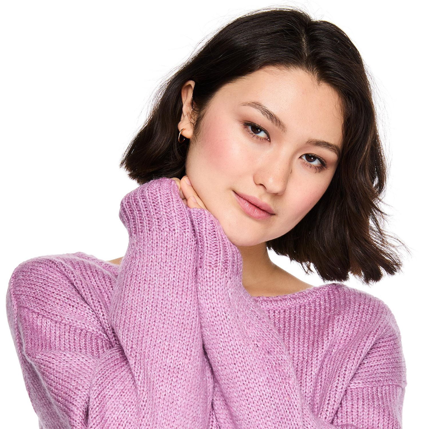 No Boundaries Women's Off-the-Shoulder Sweater